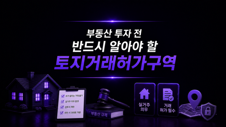 토지거래허가구역 완벽 가이드