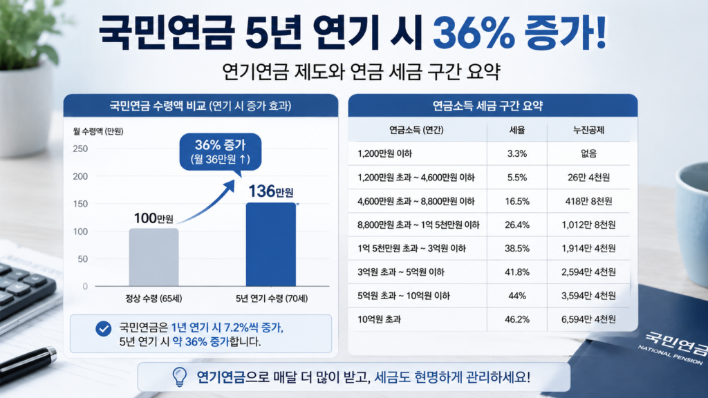  Life Money Lab이 추천하는 은퇴 후 연금 수령액 늘리는 5대 전략 핵심 요약 표 이미지