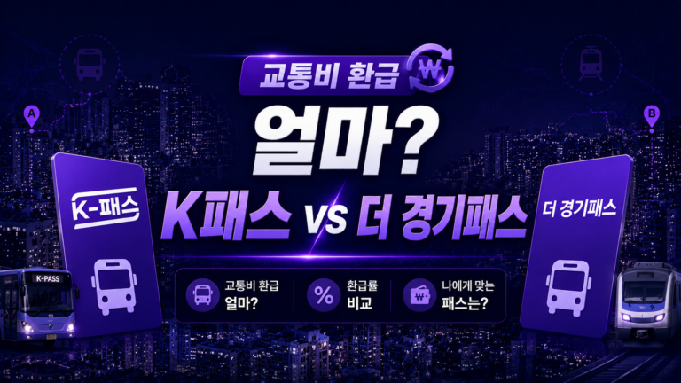 매달 대중교통비 30% 무제한 환급받는 법