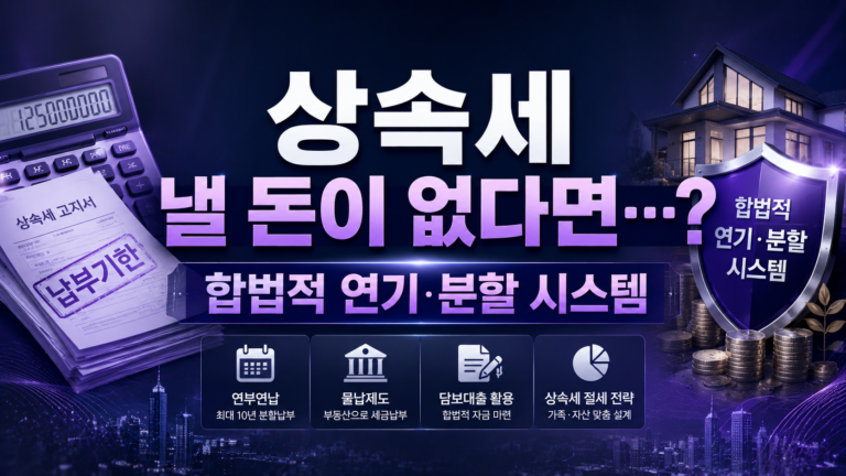 상속세 낼 돈이 없다면…?