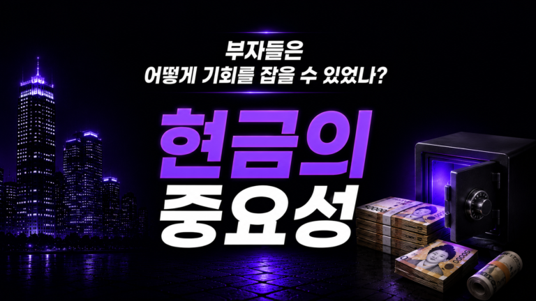 부자들은 왜 현금을 들고 있을까?