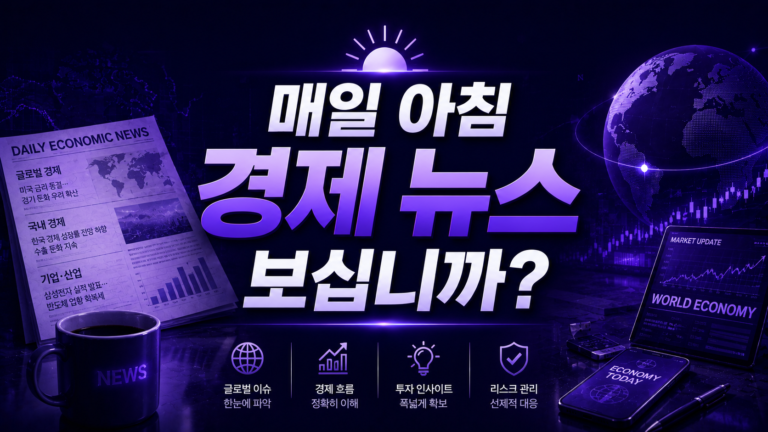 매일 아침 경제 뉴스를 보십니까?